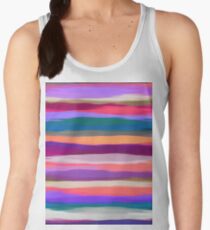 Watercolor Multicolor Abstract Background Women's Tank Top
