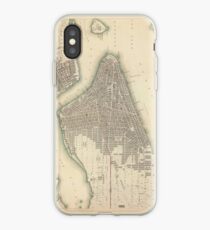 Vinilo o funda para iPhone Vintage Map of Lower New York City (1840)