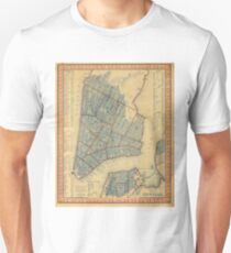 Camiseta unisex Vintage Map of New York City (1846)