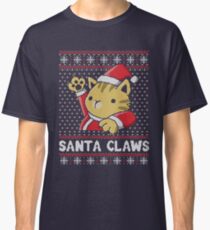 Xmas ugly sweater Cat Santa Claws Classic T-Shirt
