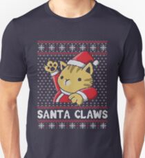 Xmas ugly sweater Cat Santa Claws Unisex T-Shirt
