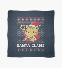 Xmas ugly sweater Cat Santa Claws Scarf