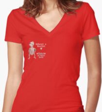 Rhea - Different is Beautiful Women's Fitted V-Neck T-Shirt