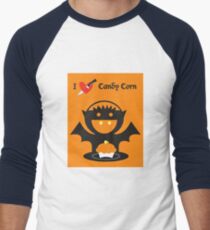 I Heart Candy Corn Men's Baseball ¾ T-Shirt