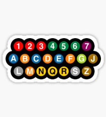 New York Subway Lines Sticker