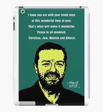 Ricky Gervais Atheist Christmas iPad Case/Skin