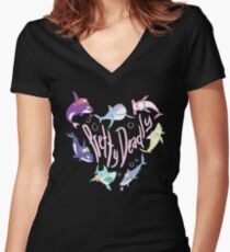 Pretty Deadly Women's Fitted V-Neck T-Shirt