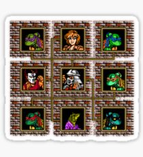 tmnt 8 bit textured Sticker