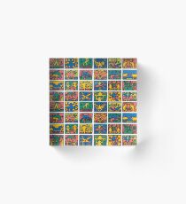 Haring Icon Pattern Acrylic Block