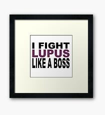 Fight Lupus Framed Print