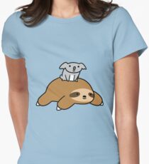 Koala and Sloth Women's Fitted T-Shirt