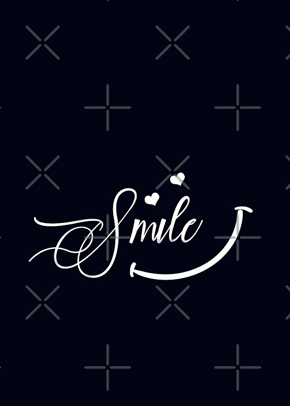 "Smile Script" by Art Shadow | Redbubble