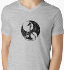 Yin Dragon Men's V-Neck T-Shirt