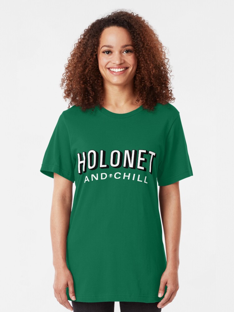 Alternate view of Holonet and Chill Slim Fit T-Shirt