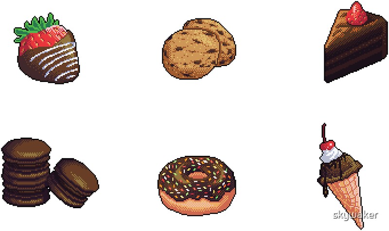 Chocolate Cake Pixel Art