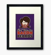 Bacon Beard (women's version) Framed Print