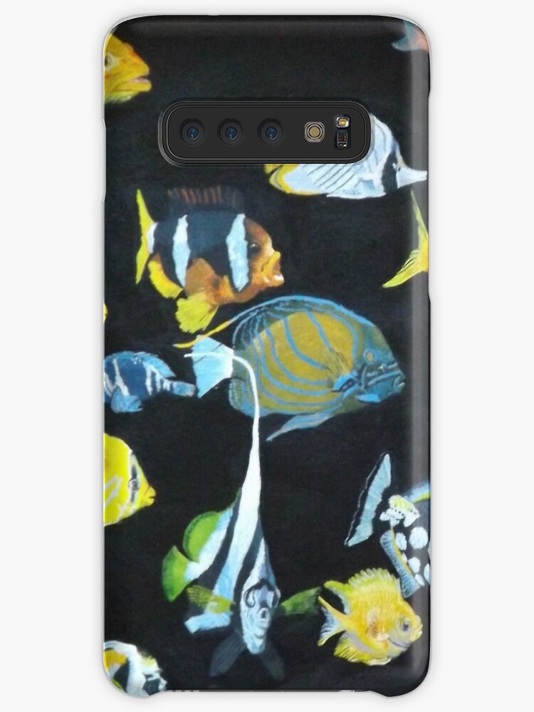 Fishes on living coral background Samsung S10 Case