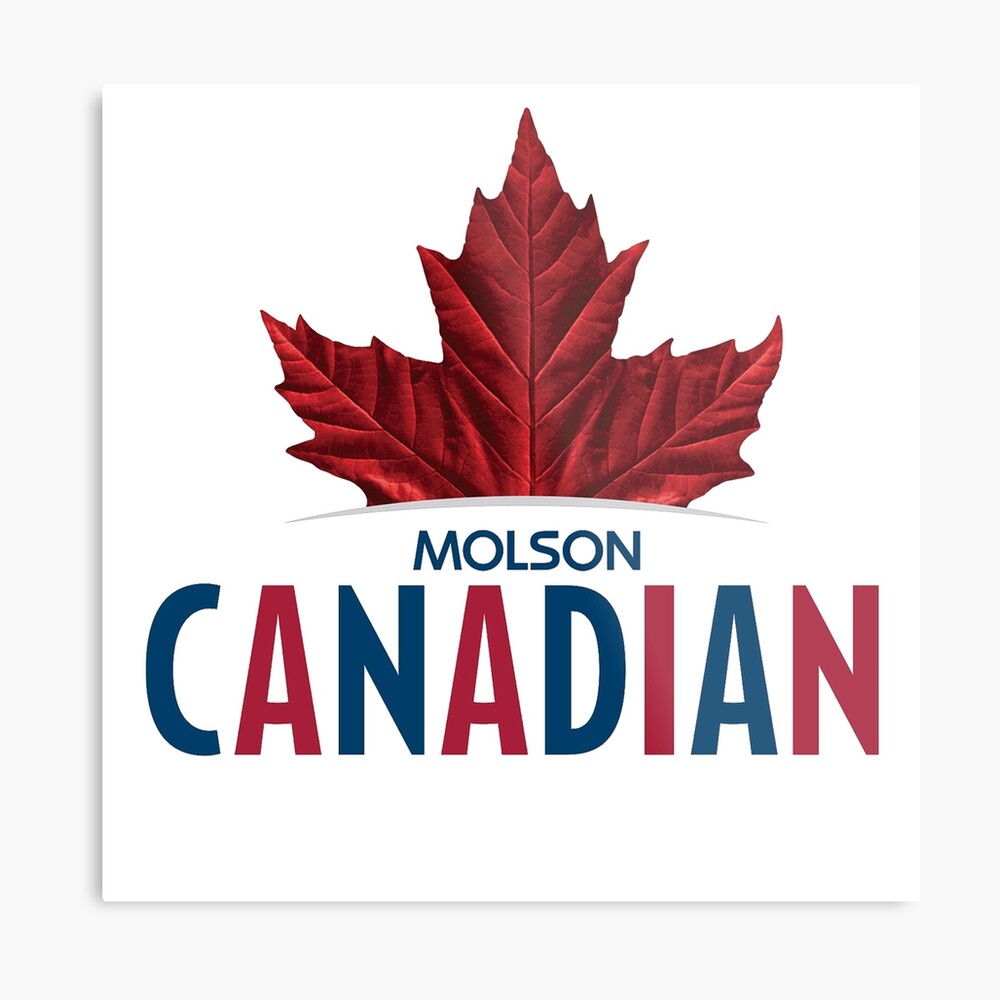 "LOGO OF MOLSON CANADIAN" Metal Print by brookeart | Redbubble