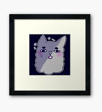 Tired Doodle Alpacian Framed Print