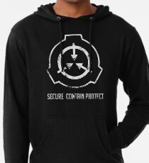 Sudadera con capucha ligera SCP: seguro. Contener Proteger
