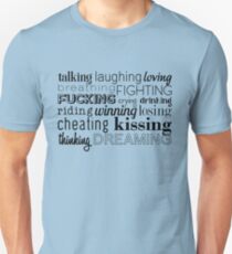 The L Word - talking, laughing, loving... Slim Fit T-Shirt