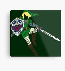 Link Typography Metal Print