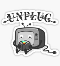 Unplug Sticker