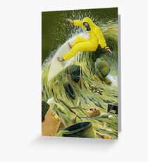 Garbage Wave Greeting Card