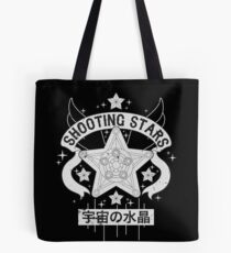 Monochrome Shooting Stars Tote Bag