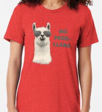 No Problem Llama Vintage T-Shirt