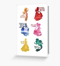 Princesses - Castle Greeting Card