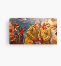 Maelstrom Mural - Kids Fishing Canvas Print