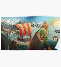 Maelstrom Mural - Viking Poster
