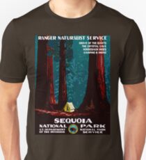 Vintage WPA Camping in Sequoia National Park Unisex T-Shirt