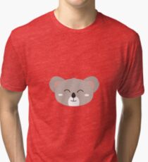 Happy Koala head Tri-blend T-Shirt