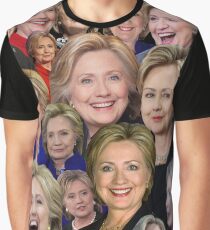 Hillary Clinton Collage Graphic T-Shirt