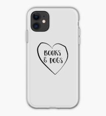 Love books and dogs iPhone Case
