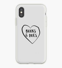 Love books and dogs iPhone Case