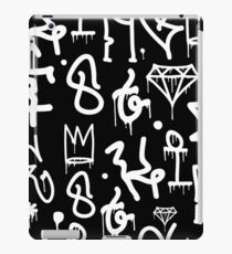 Black and White Graffiti iPad Case/Skin
