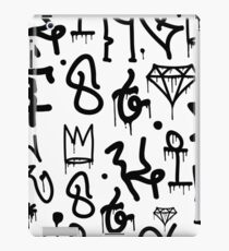 Black and White Graffiti iPad Case/Skin