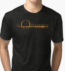 Ollivanders Logo in Yellow Tri-blend T-Shirt