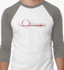 Ollivanders Logo in Red Men's Baseball ¾ T-Shirt