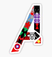 Superhero Symbols Sticker