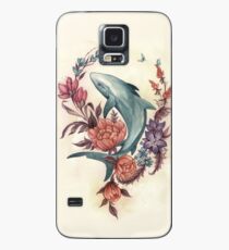 Floral Shark Case/Skin for Samsung Galaxy