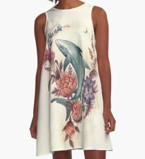 Vestido acampanado Tiburón floral