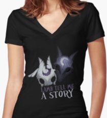 Lamb tell me a story Kindred Women's Fitted V-Neck T-Shirt