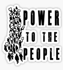 .Power to the People! Activist Protester Sticker