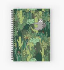 Cactus Sloth Spiral Notebook