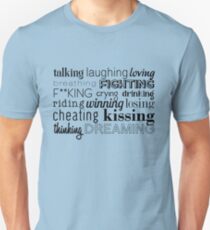 The L Word - talking, laughing, loving... (clean) Slim Fit T-Shirt
