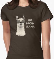 No Problem Llama Women's Fitted T-Shirt